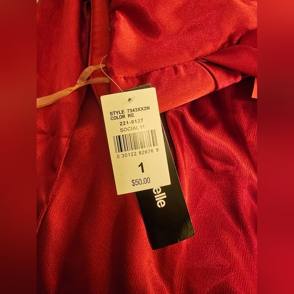 MY MICHELLE RED PARTY SLEEVELESS DRESS SIZE 1 - Picture 10 of 10